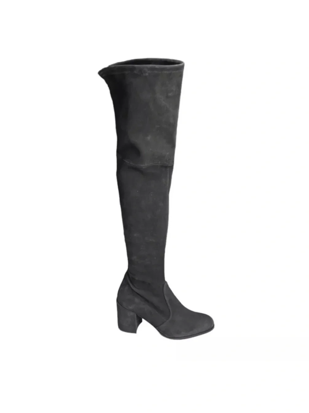 Stuart Weitzman Tieland Slate Gray Suede Over the Knee Boots Size 9 NWOT